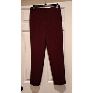 NWT Club Monaco Sesnee High Rise Pant Dark Cherry/ Rouge Pantalon Women's 00